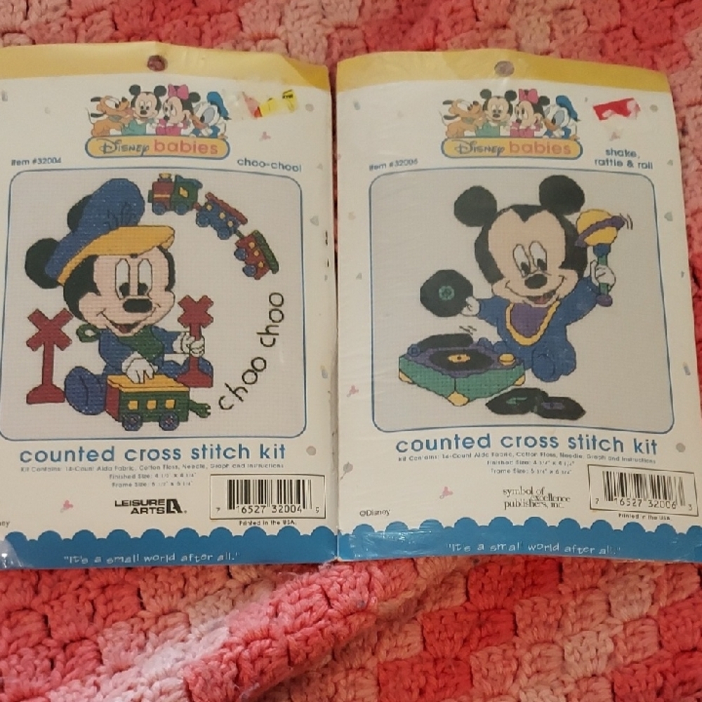 Disney Babies Counted Cross Stitch Kit - Mickey Mouse Design